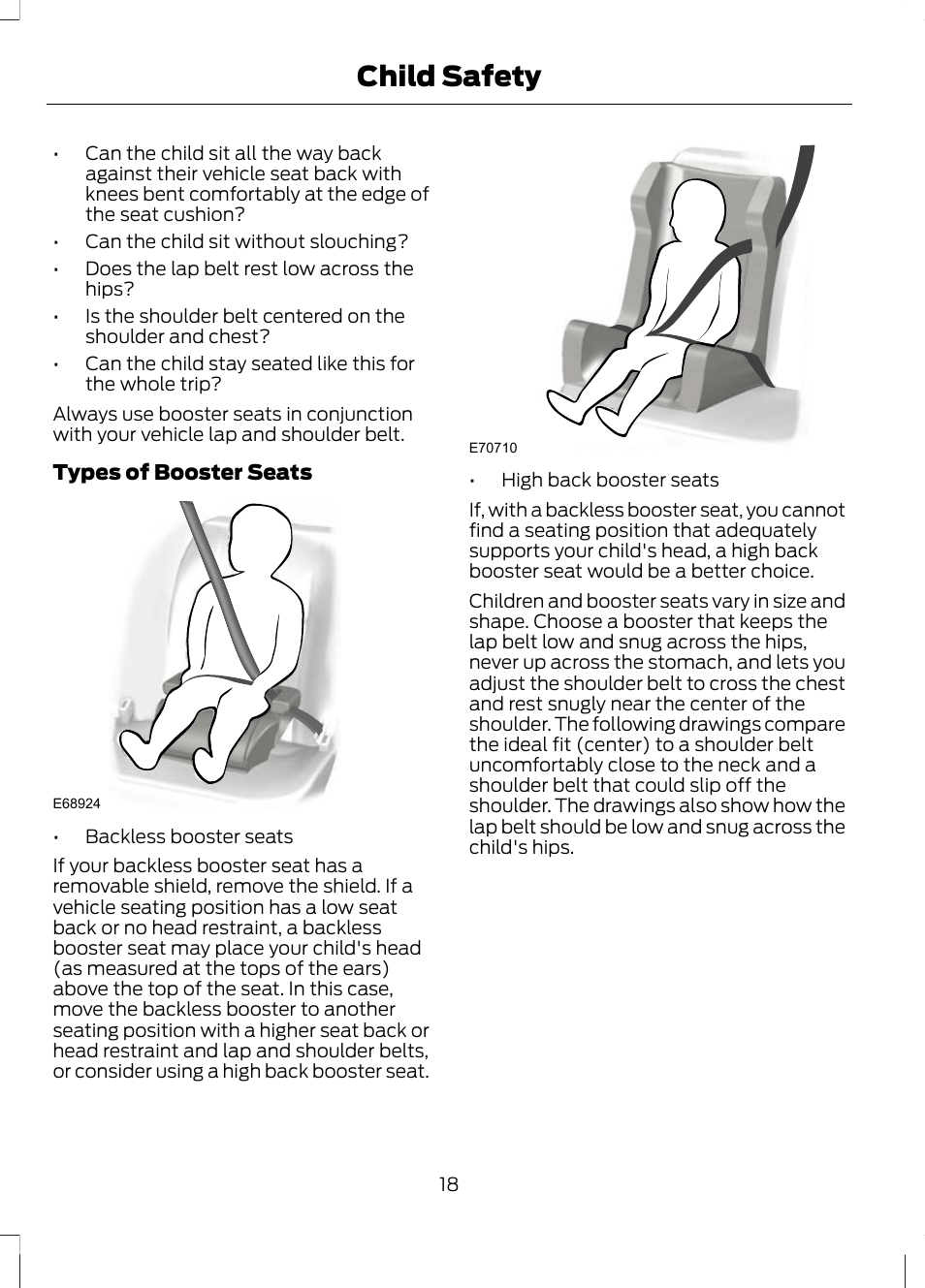 Child safety | FORD 2013 Escape v.3 User Manual | Page 21 / 434