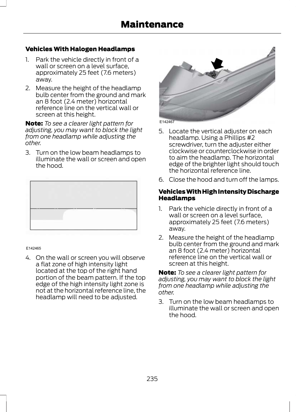 Maintenance | FORD 2013 Escape v.3 User Manual | Page 238 / 434