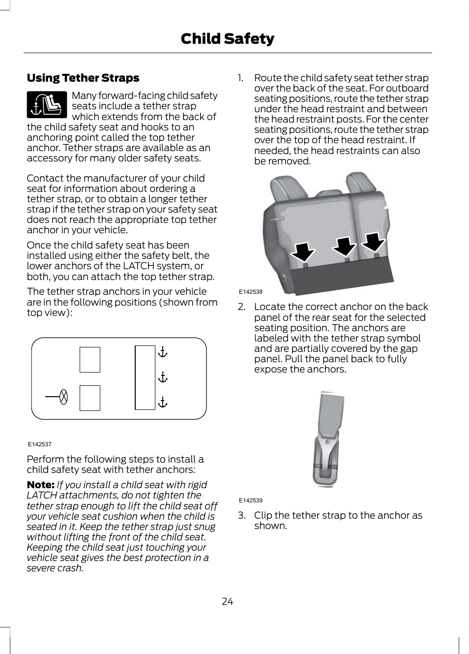 Child safety | FORD 2013 Escape v.3 User Manual | Page 27 / 434