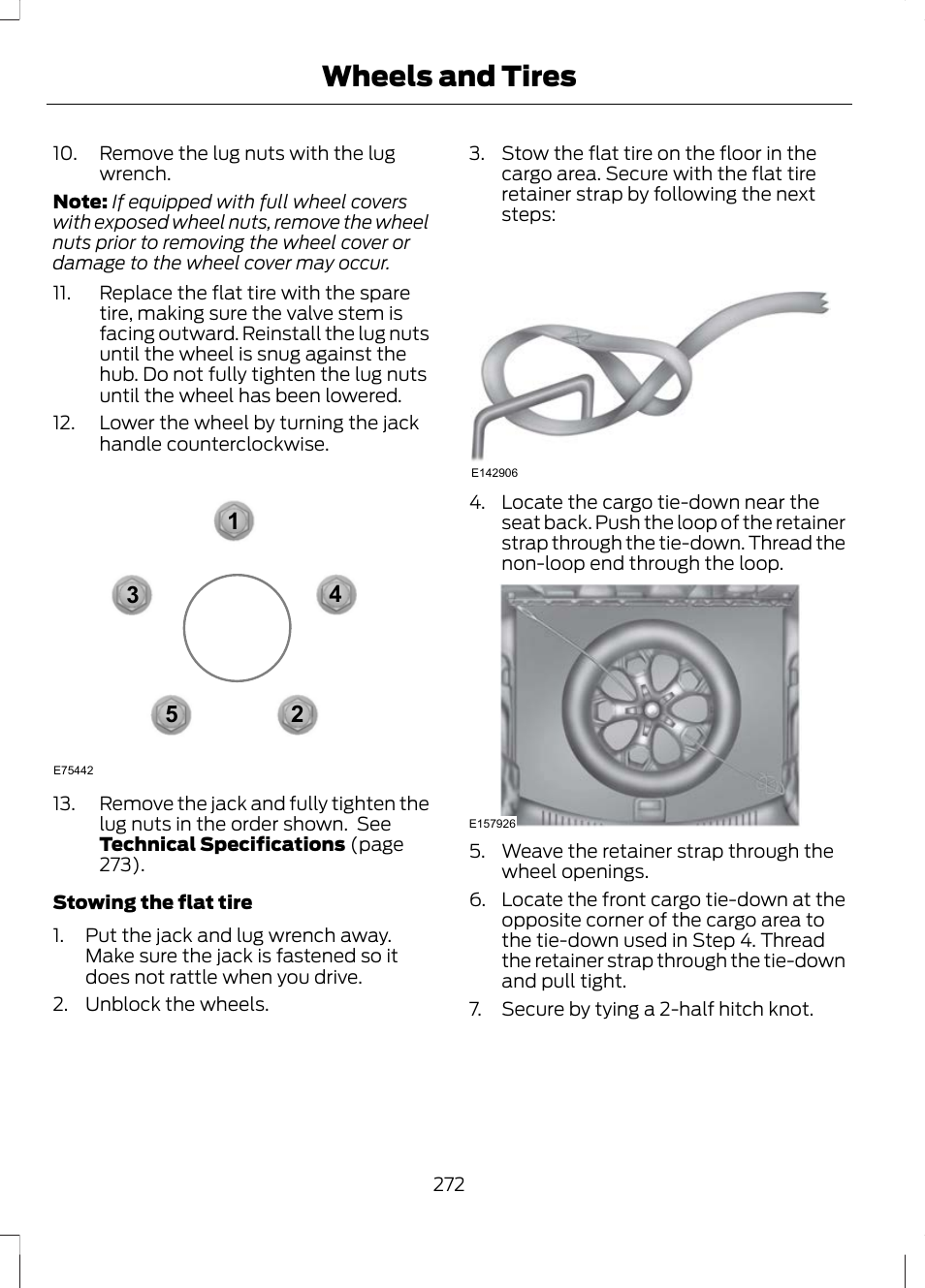 Wheels and tires | FORD 2013 Escape v.3 User Manual | Page 275 / 434