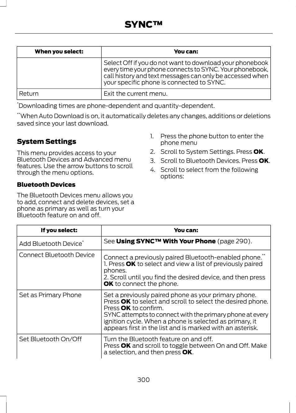 Sync | FORD 2013 Escape v.3 User Manual | Page 303 / 434