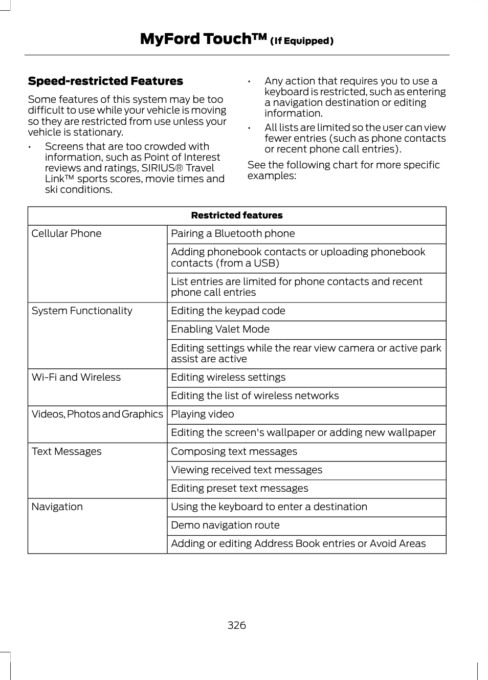 Myford touch | FORD 2013 Escape v.3 User Manual | Page 329 / 434