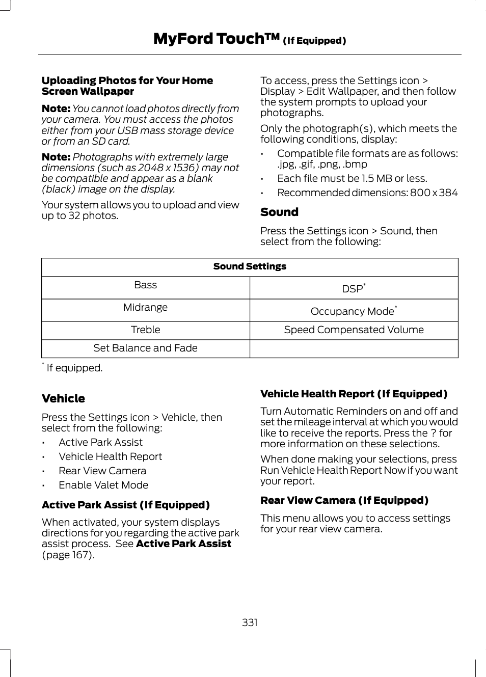 Myford touch | FORD 2013 Escape v.3 User Manual | Page 334 / 434