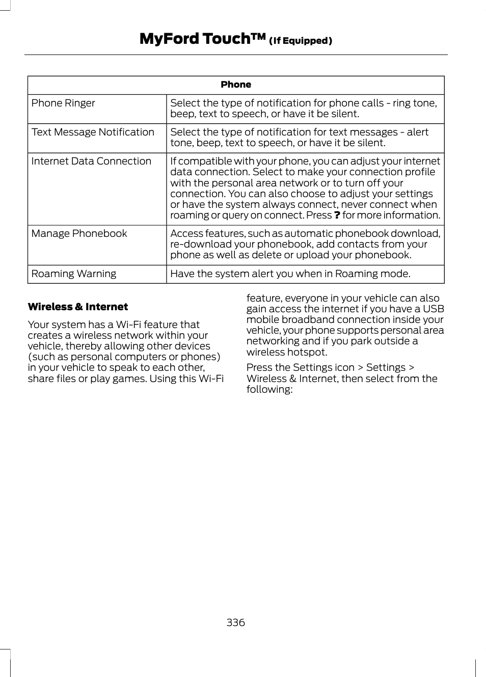 Myford touch | FORD 2013 Escape v.3 User Manual | Page 339 / 434