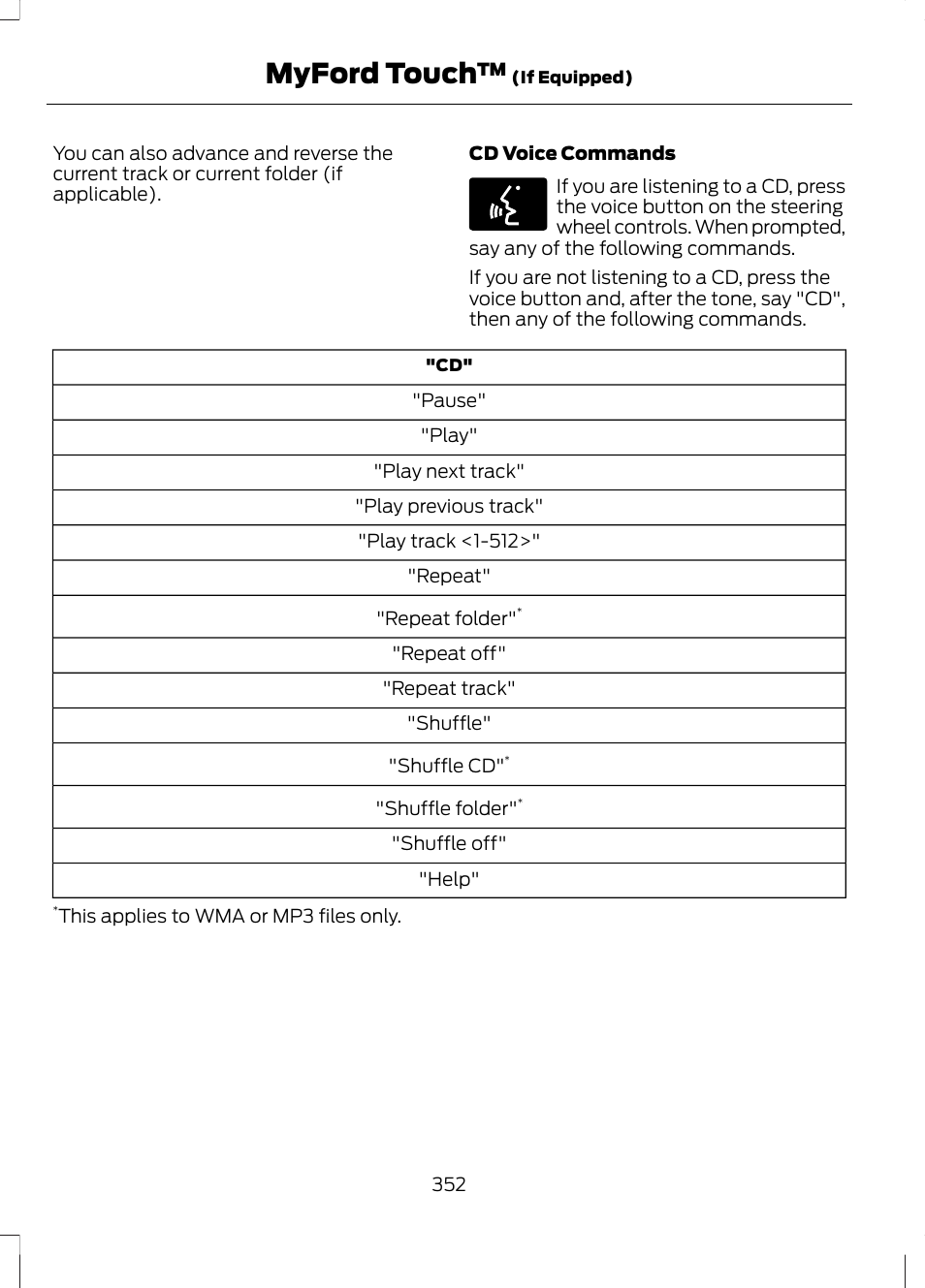 Myford touch | FORD 2013 Escape v.3 User Manual | Page 355 / 434