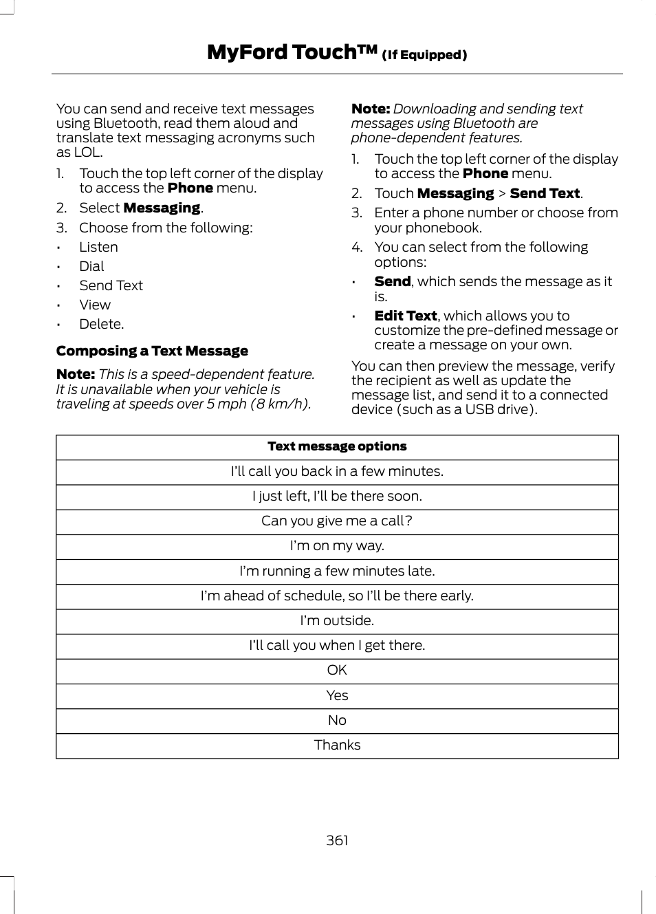 Myford touch | FORD 2013 Escape v.3 User Manual | Page 364 / 434