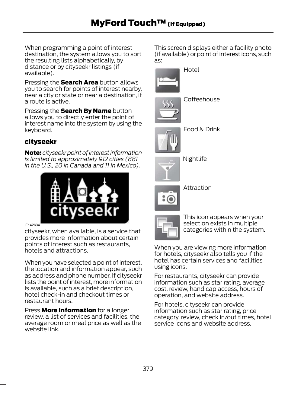 Myford touch | FORD 2013 Escape v.3 User Manual | Page 382 / 434