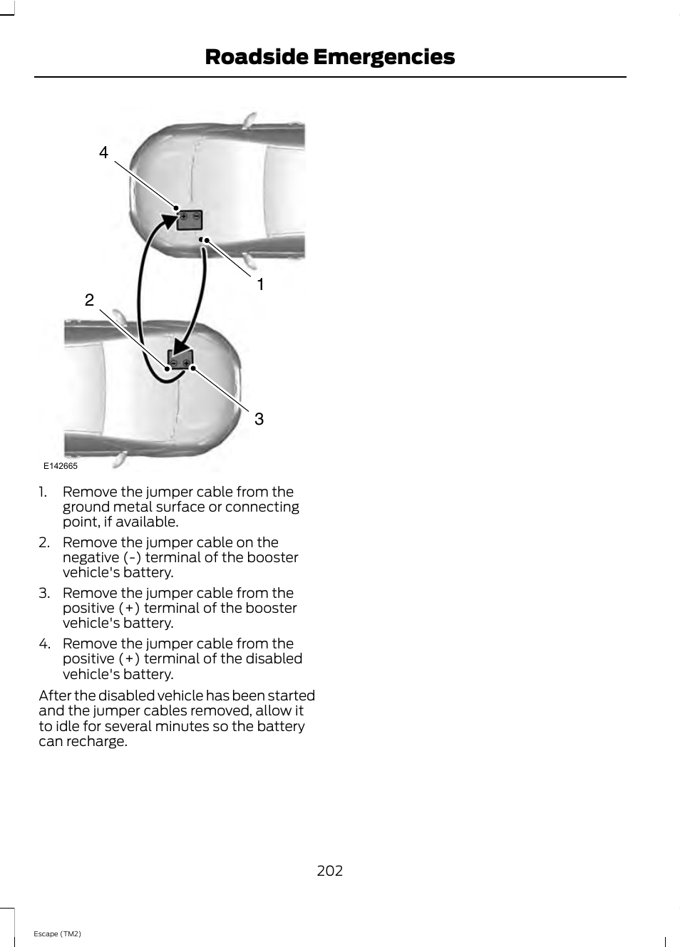 Roadside emergencies | FORD 2013 Escape v.4 User Manual | Page 206 / 433