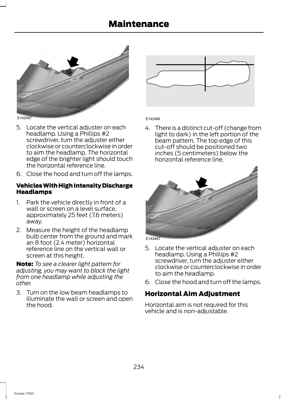 Maintenance | FORD 2013 Escape v.4 User Manual | Page 238 / 433