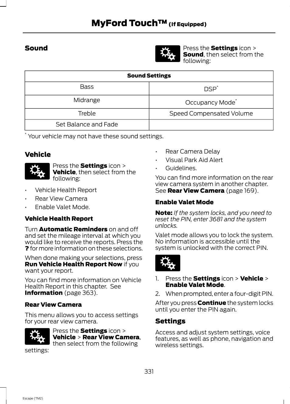 Myford touch | FORD 2013 Escape v.4 User Manual | Page 335 / 433