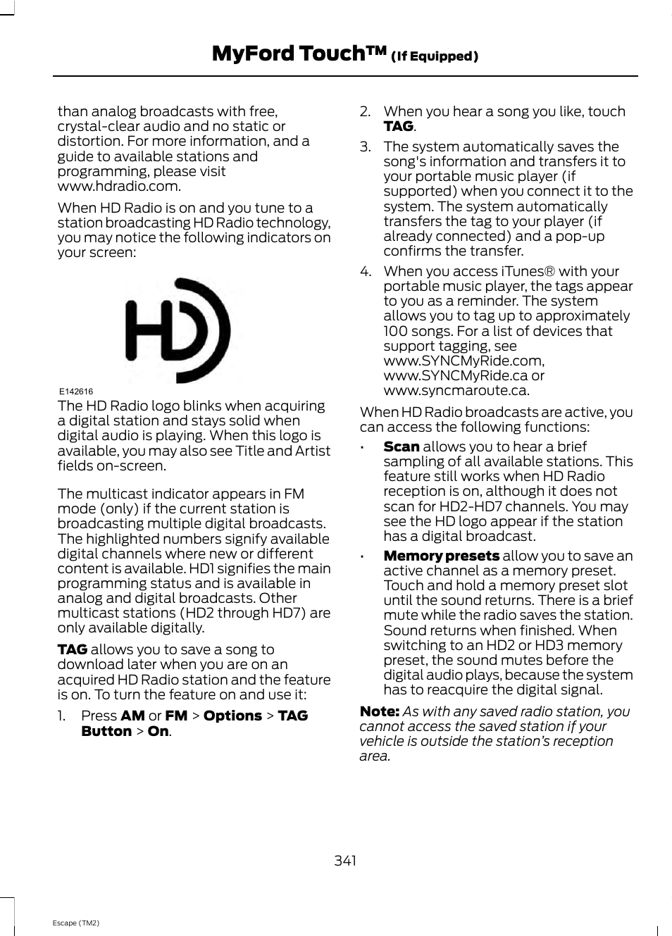 Myford touch | FORD 2013 Escape v.4 User Manual | Page 345 / 433