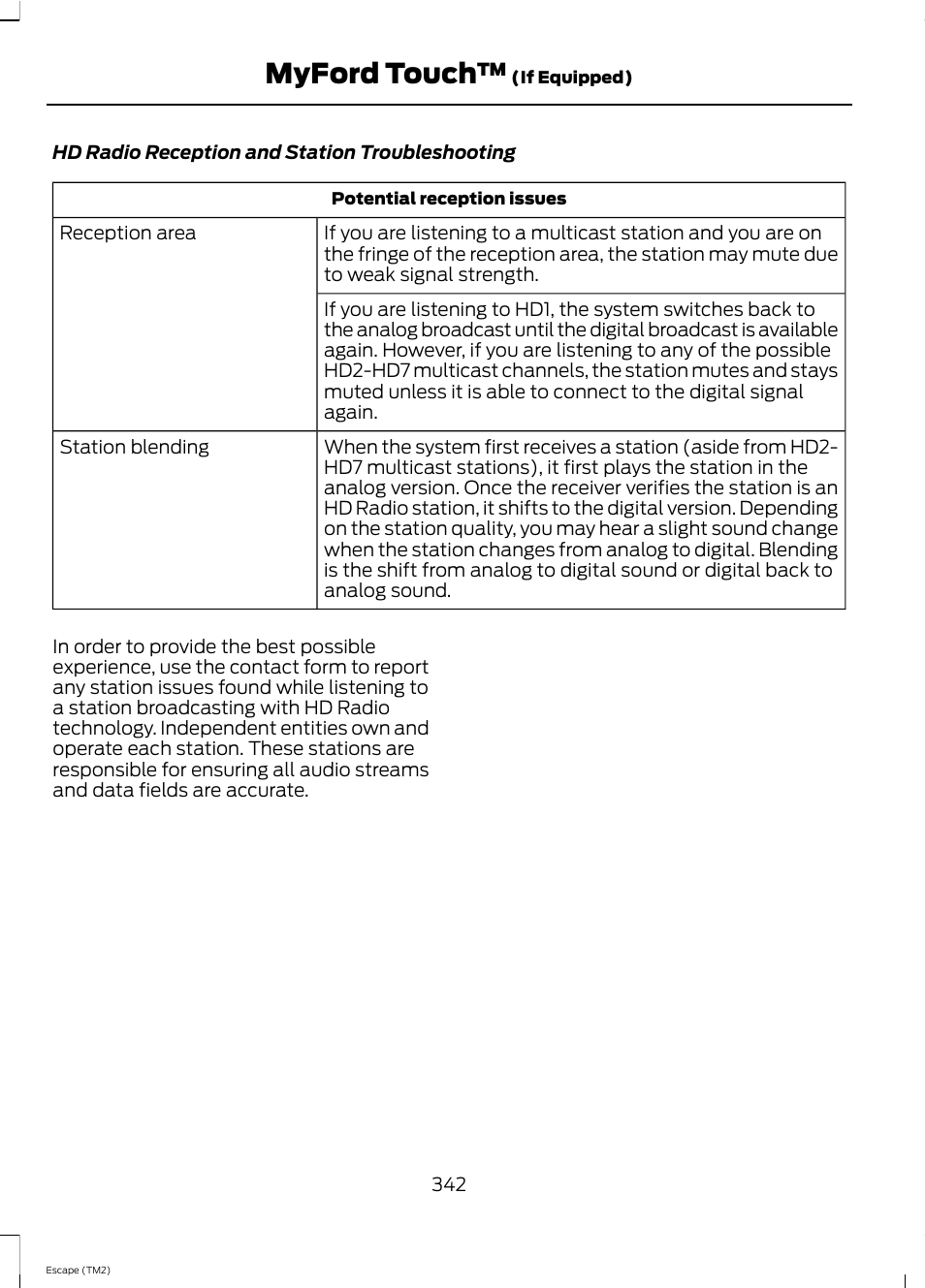 Myford touch | FORD 2013 Escape v.4 User Manual | Page 346 / 433