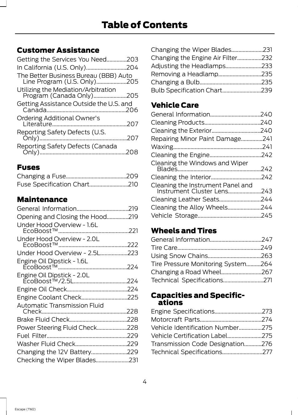 FORD 2013 Escape v.4 User Manual | Page 8 / 433