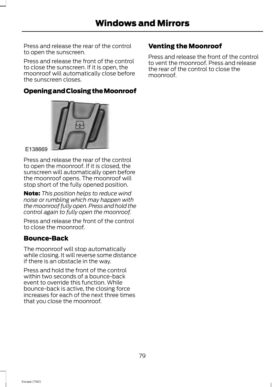 Windows and mirrors | FORD 2013 Escape v.4 User Manual | Page 83 / 433