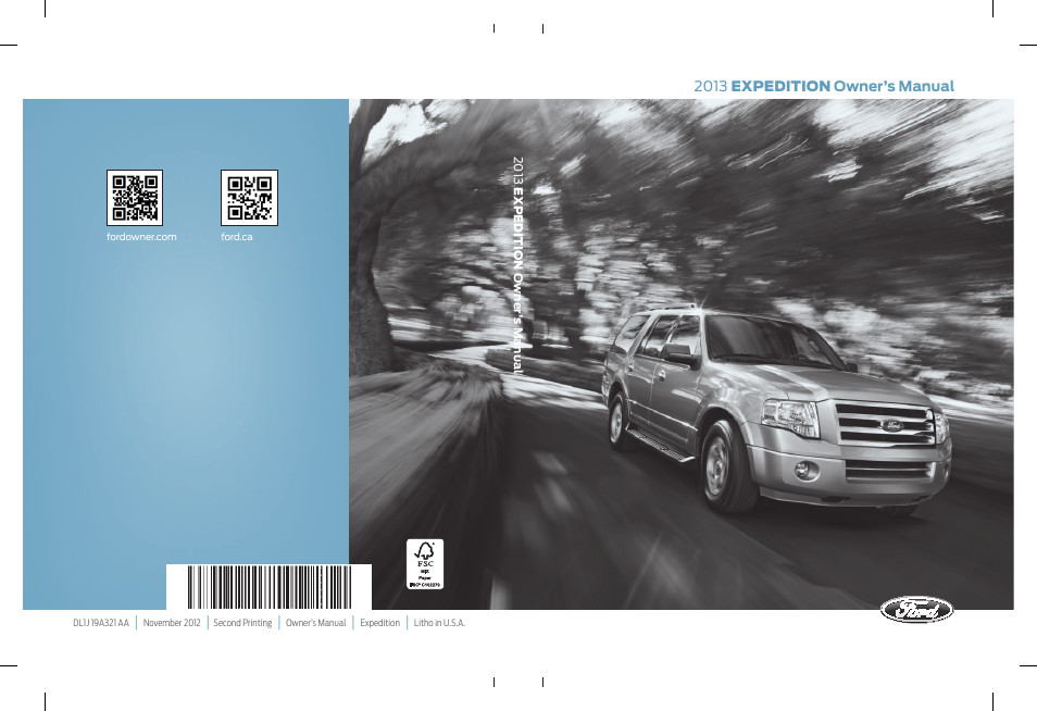 FORD 2013 Expedition v.2 User Manual | 508 pages