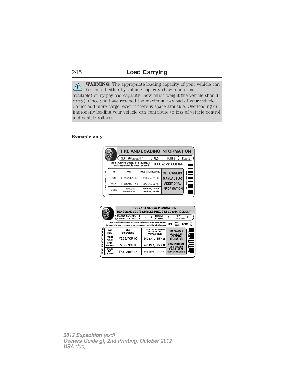 FORD 2013 Expedition v.2 User Manual | Page 247 / 508