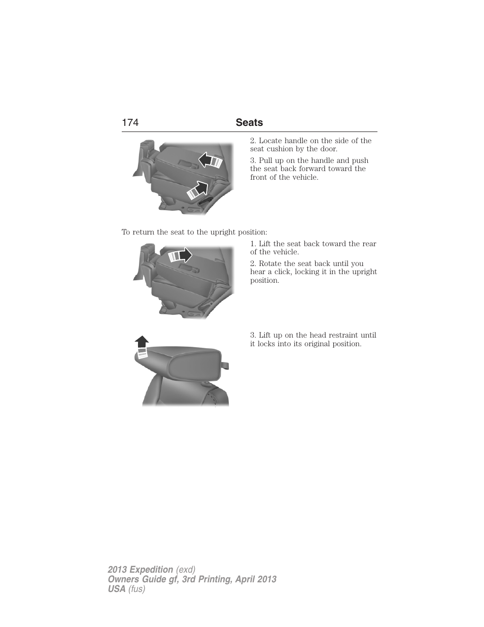 174 seats | FORD 2013 Expedition v.3 User Manual | Page 175 / 515