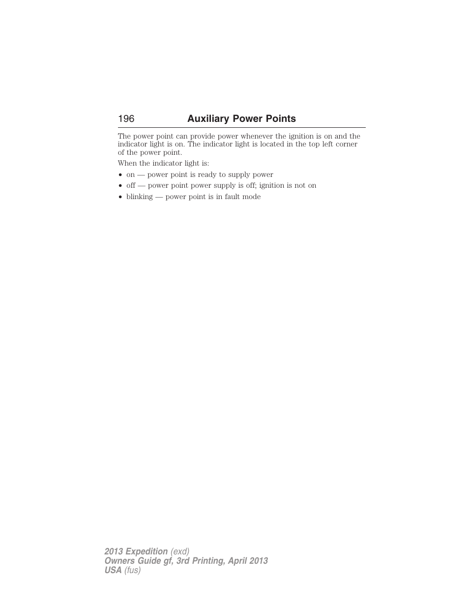 FORD 2013 Expedition v.3 User Manual | Page 197 / 515