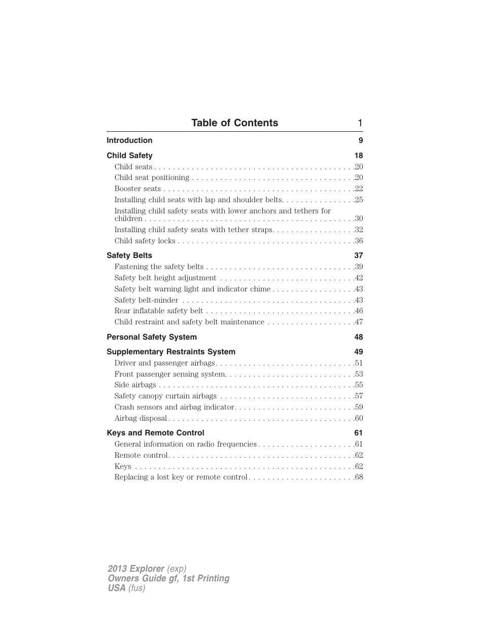 FORD 2013 Explorer v.1 User Manual | 576 pages