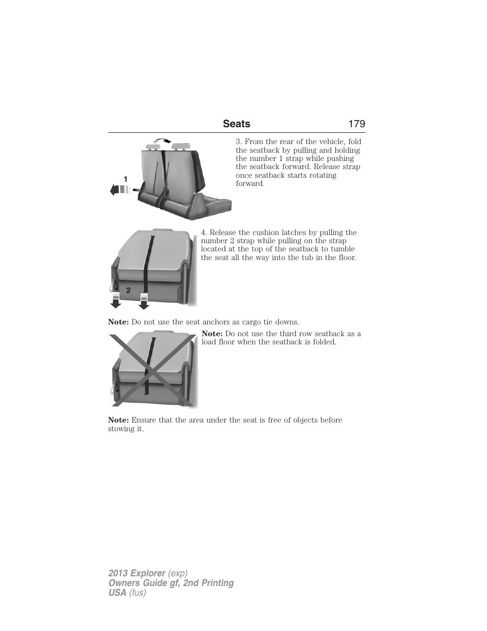 Seats 179 | FORD 2013 Explorer v.2 User Manual | Page 179 / 565