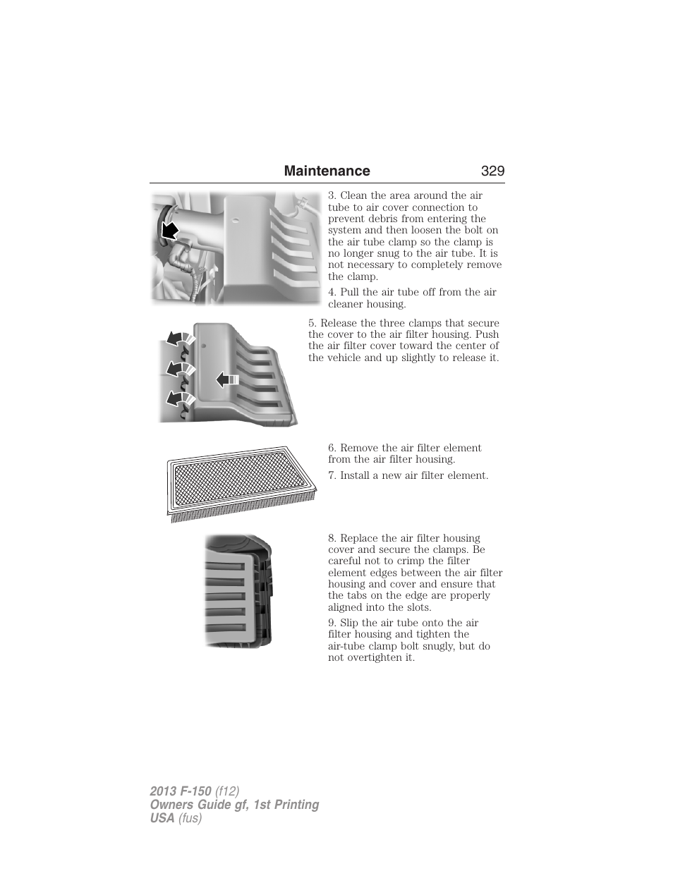 Maintenance 329 | FORD 2013 F-150 v.1 User Manual | Page 329 / 570