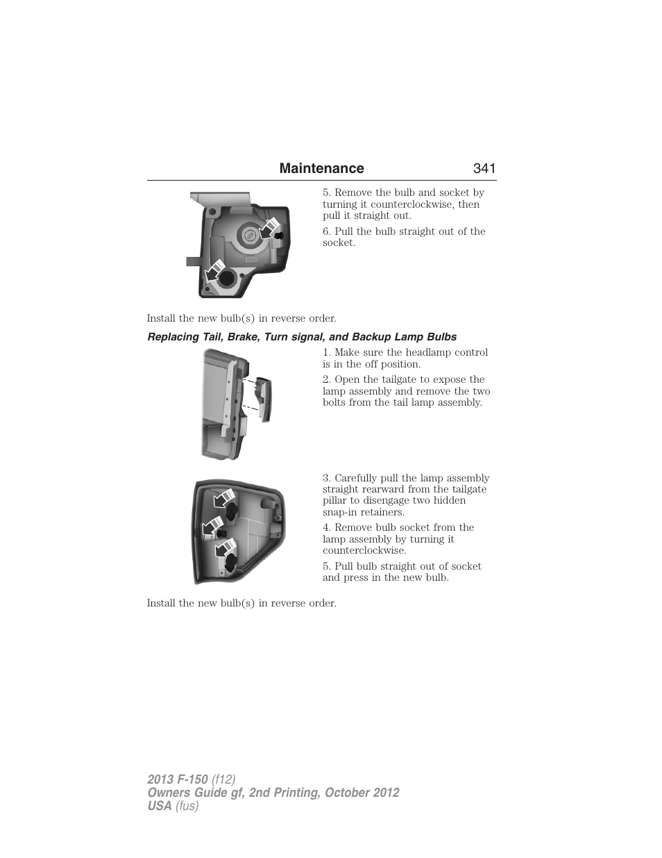 Maintenance 341 | FORD 2013 F-150 v.2 User Manual | Page 342 / 577