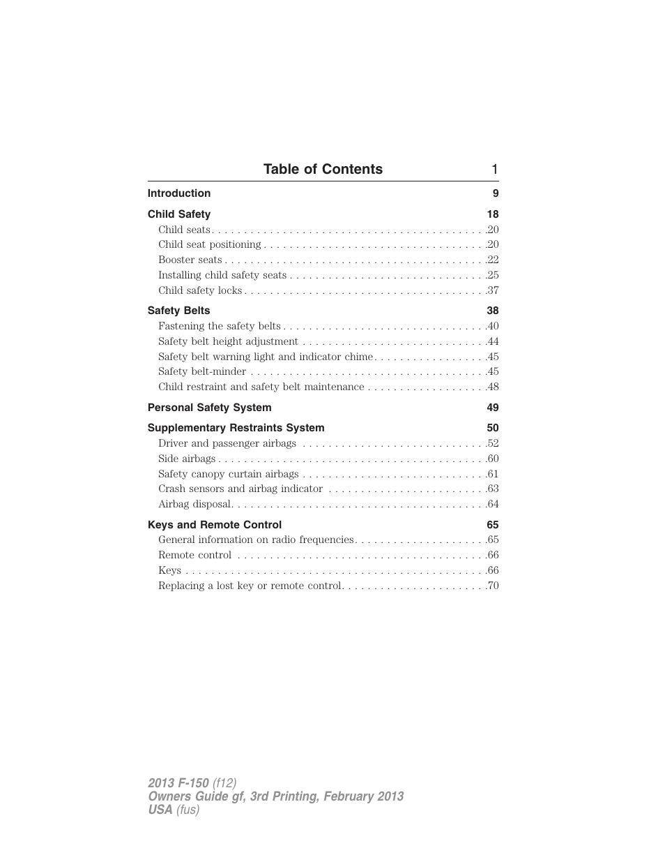 FORD 2013 F-150 v.3 User Manual | Page 2 / 592