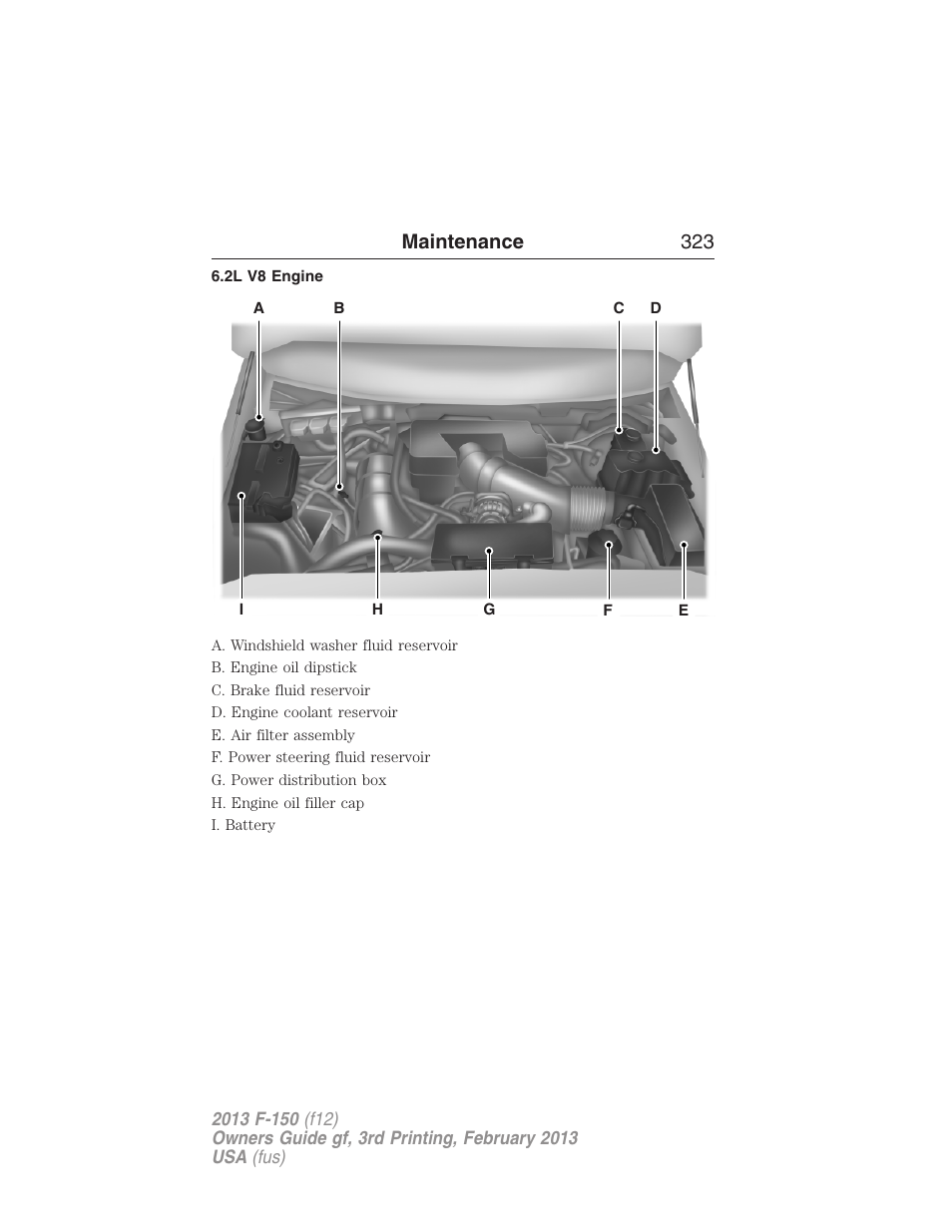 2l v8 engine, Maintenance 323 | FORD 2013 F-150 v.3 User Manual | Page 324 / 592