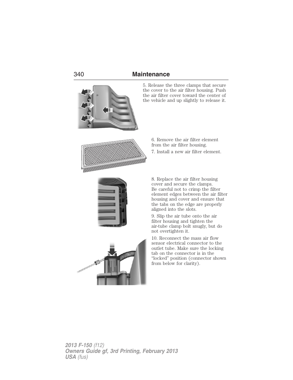 340 maintenance | FORD 2013 F-150 v.3 User Manual | Page 341 / 592