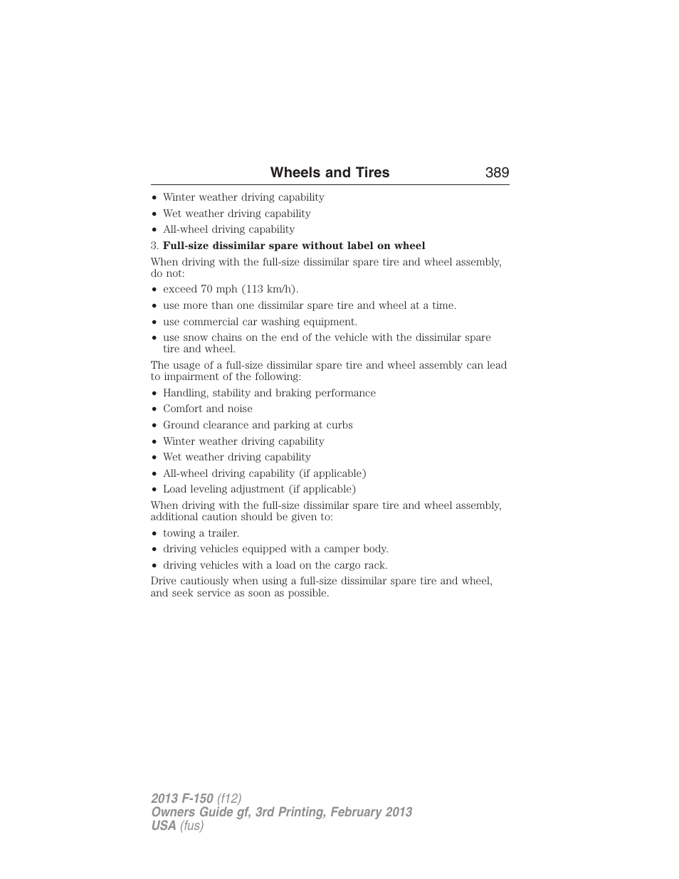 FORD 2013 F-150 v.3 User Manual | Page 390 / 592