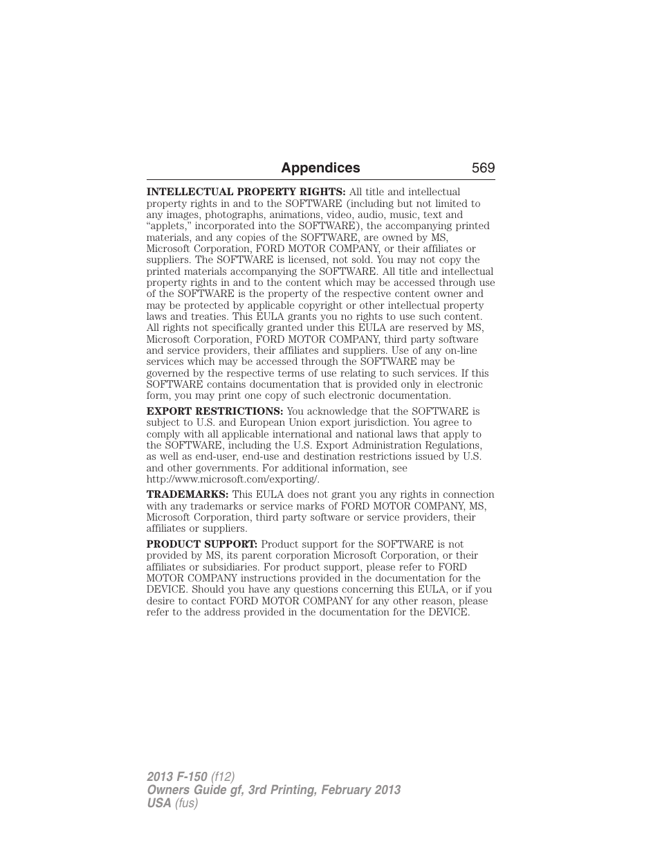 FORD 2013 F-150 v.3 User Manual | Page 570 / 592