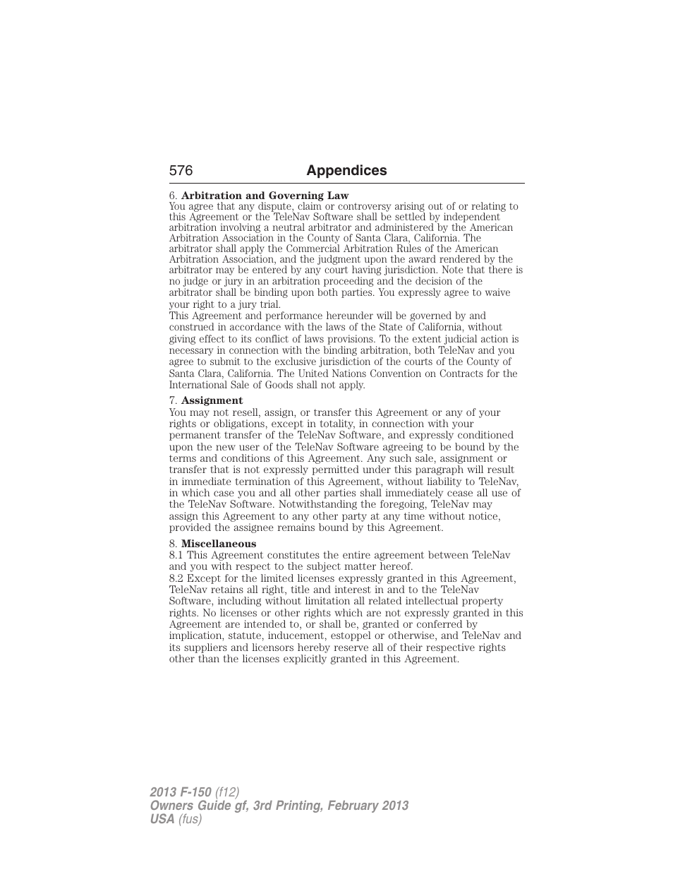 FORD 2013 F-150 v.3 User Manual | Page 577 / 592