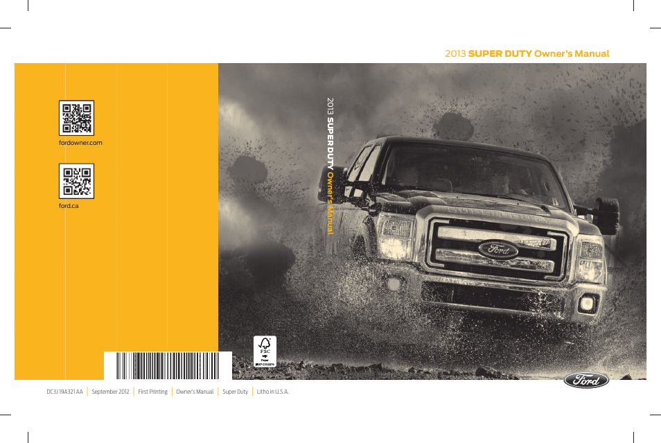 FORD 2013 F-550 v.1 User Manual | 563 pages
