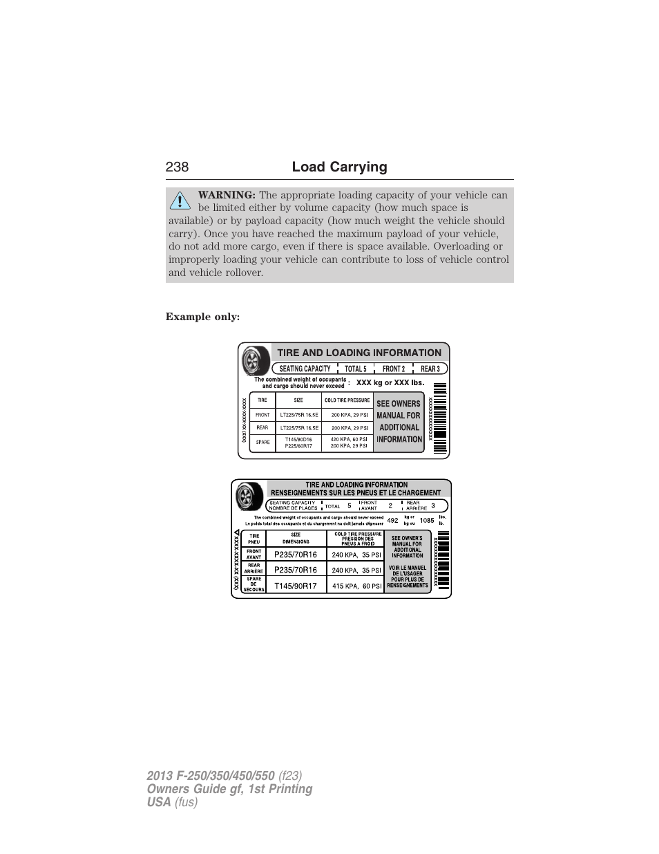 FORD 2013 F-550 v.1 User Manual | Page 239 / 563