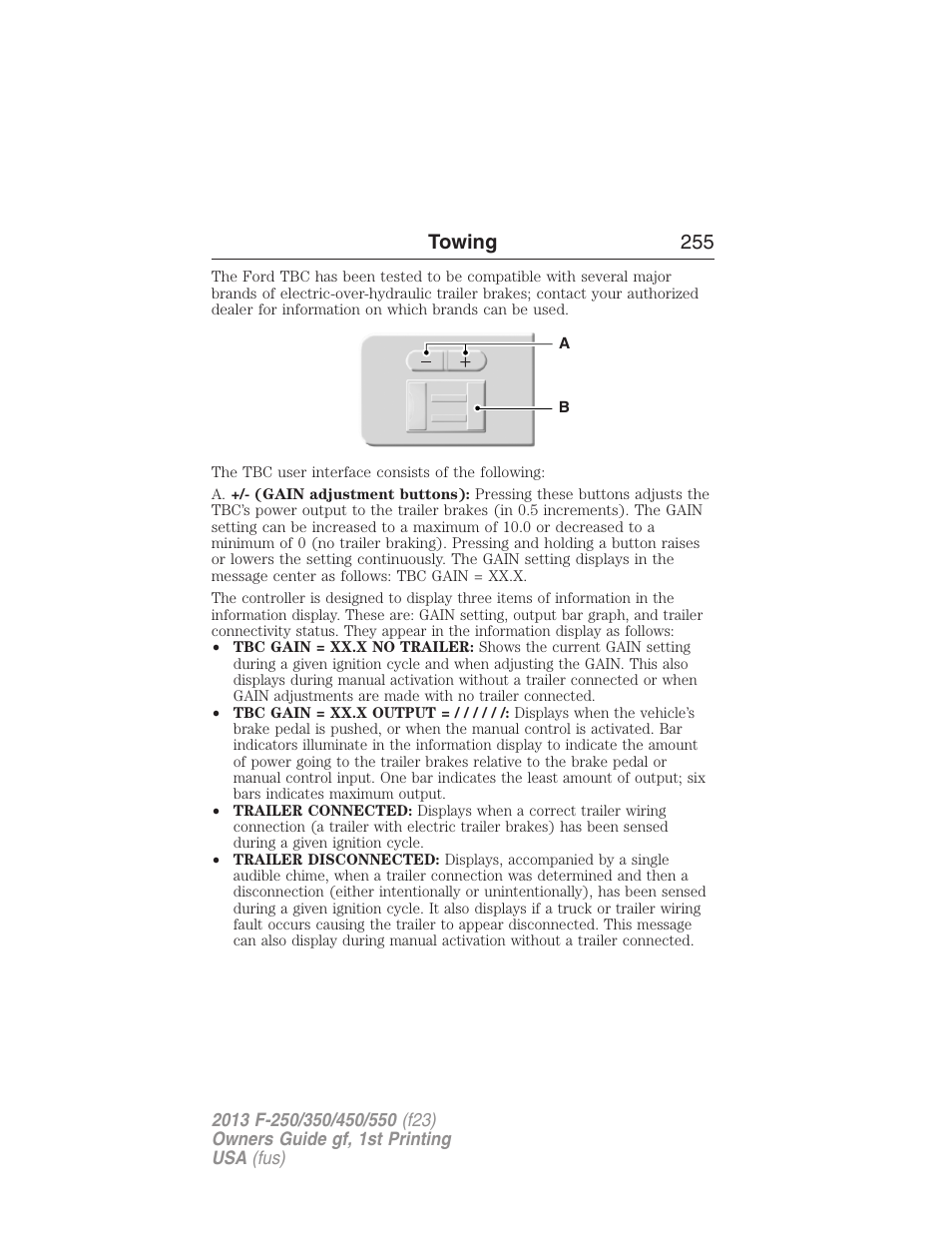 Towing 255 | FORD 2013 F-550 v.1 User Manual | Page 256 / 563