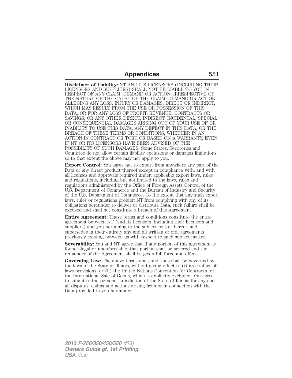 FORD 2013 F-550 v.1 User Manual | Page 552 / 563