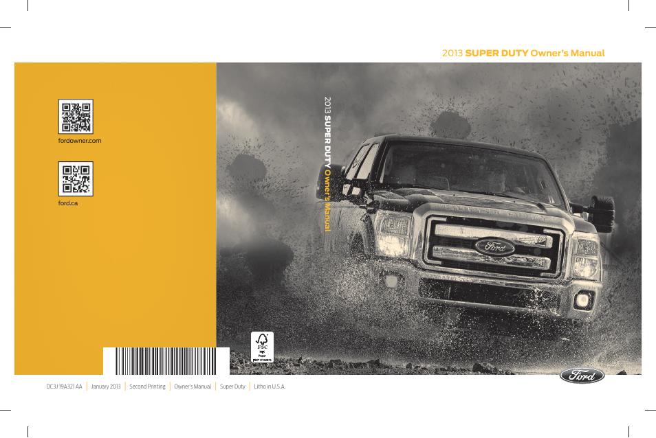 FORD 2013 F-550 v.2 User Manual | 579 pages