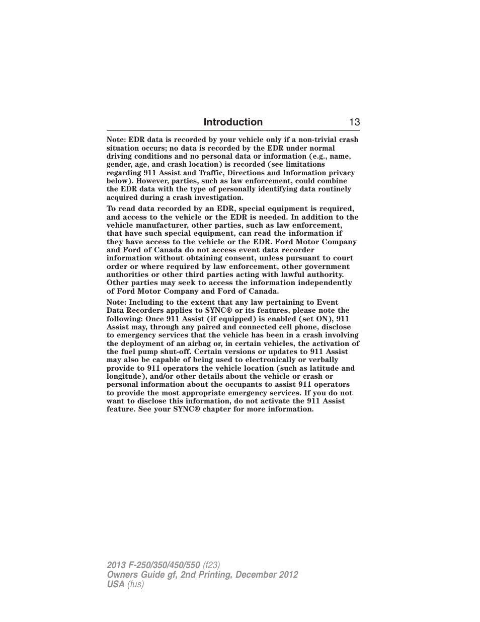 FORD 2013 F-550 v.2 User Manual | Page 14 / 579