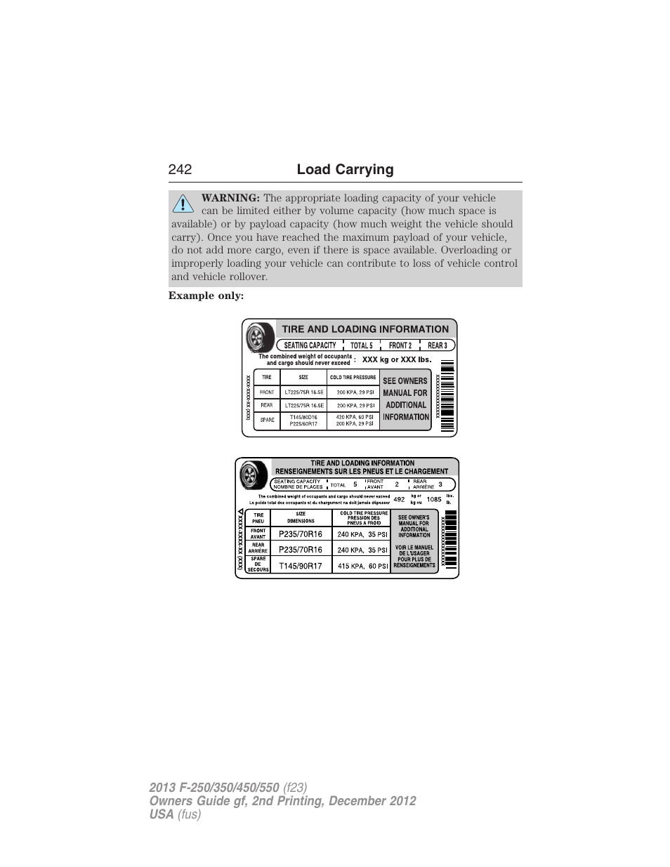 FORD 2013 F-550 v.2 User Manual | Page 243 / 579