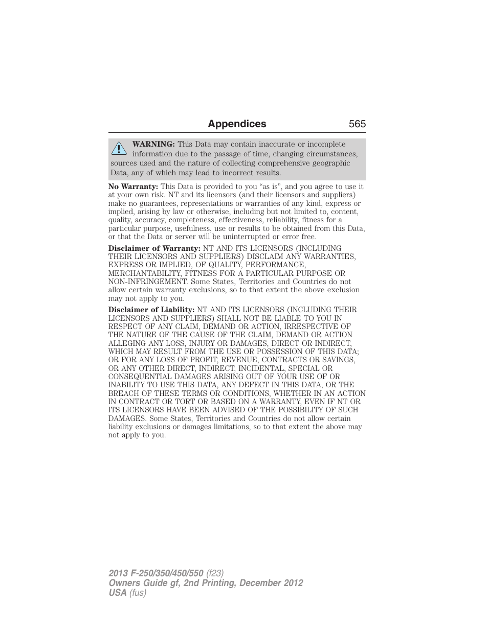 FORD 2013 F-550 v.2 User Manual | Page 566 / 579