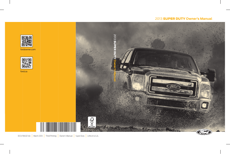 FORD 2013 F-550 v.3 User Manual | 577 pages