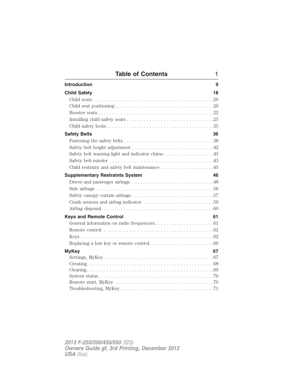 FORD 2013 F-550 v.3 User Manual | Page 2 / 577