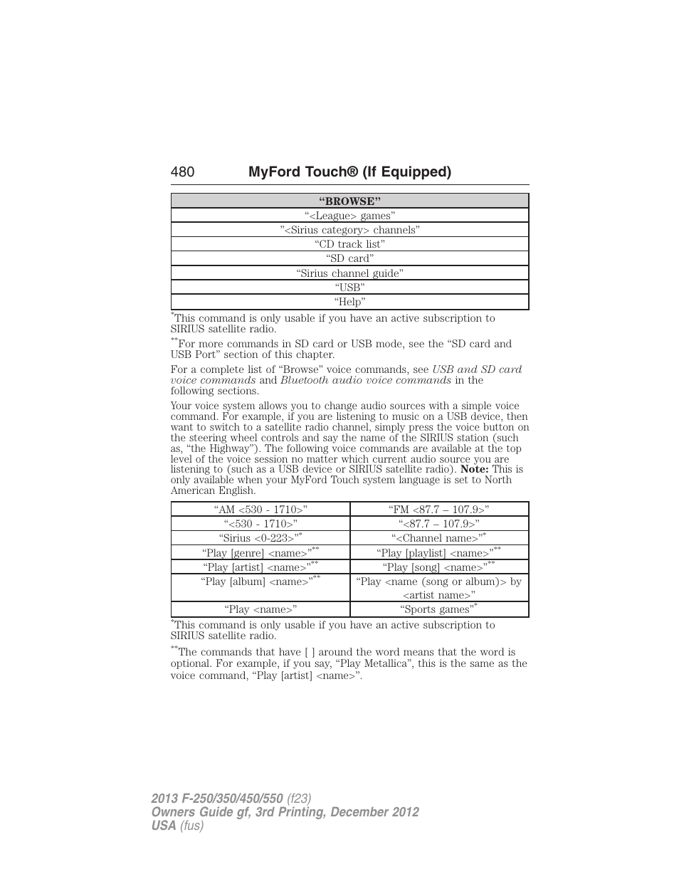 480 myford touch® (if equipped) | FORD 2013 F-550 v.3 User Manual | Page 481 / 577