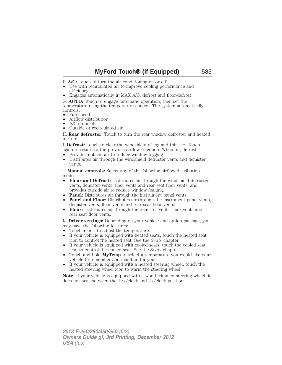 Myford touch® (if equipped) 535 | FORD 2013 F-550 v.3 User Manual | Page 536 / 577