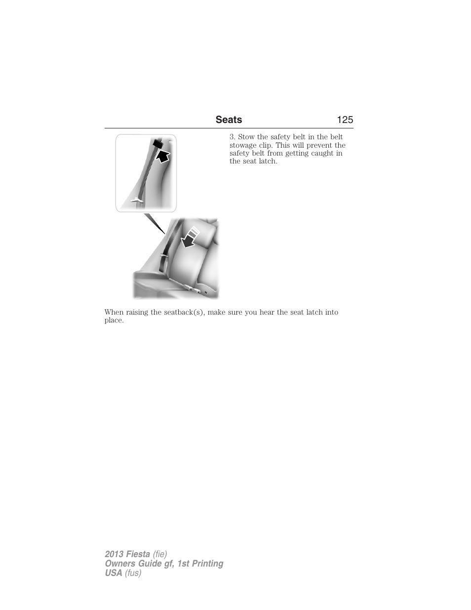 FORD 2013 Fiesta v.1 User Manual | Page 125 / 341