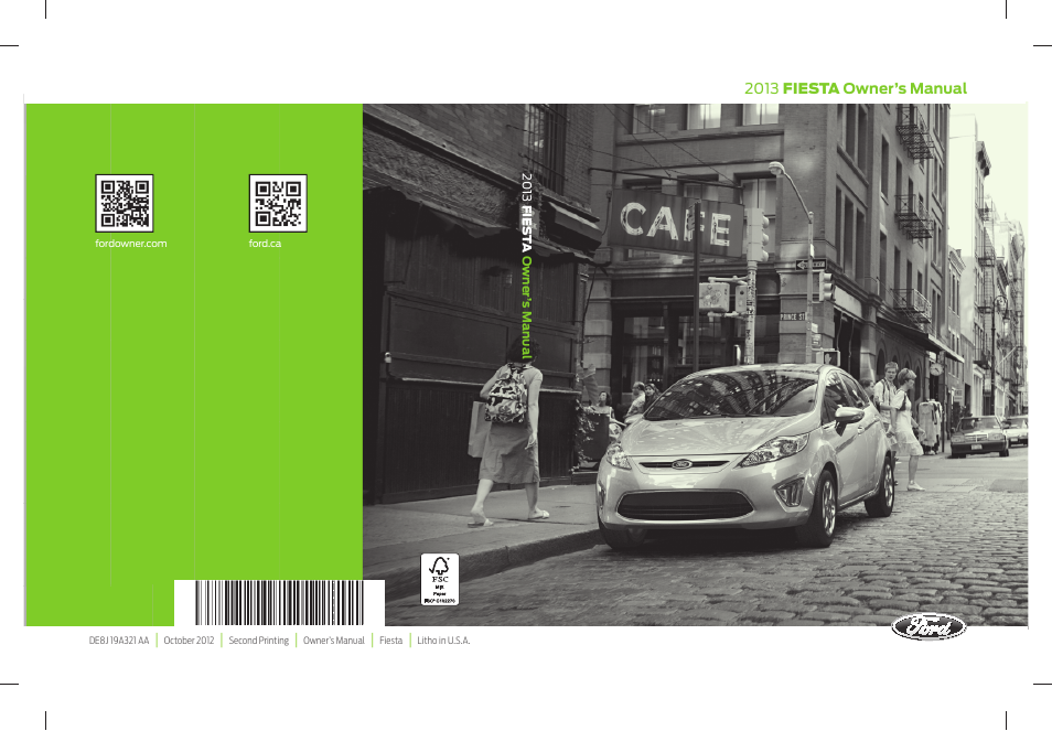 FORD 2013 Fiesta v.2 User Manual | 346 pages