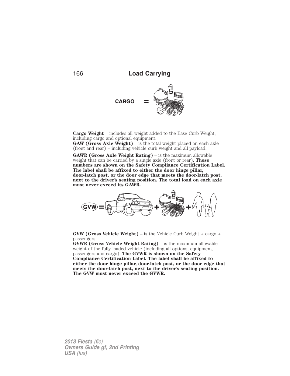 FORD 2013 Fiesta v.2 User Manual | Page 167 / 346