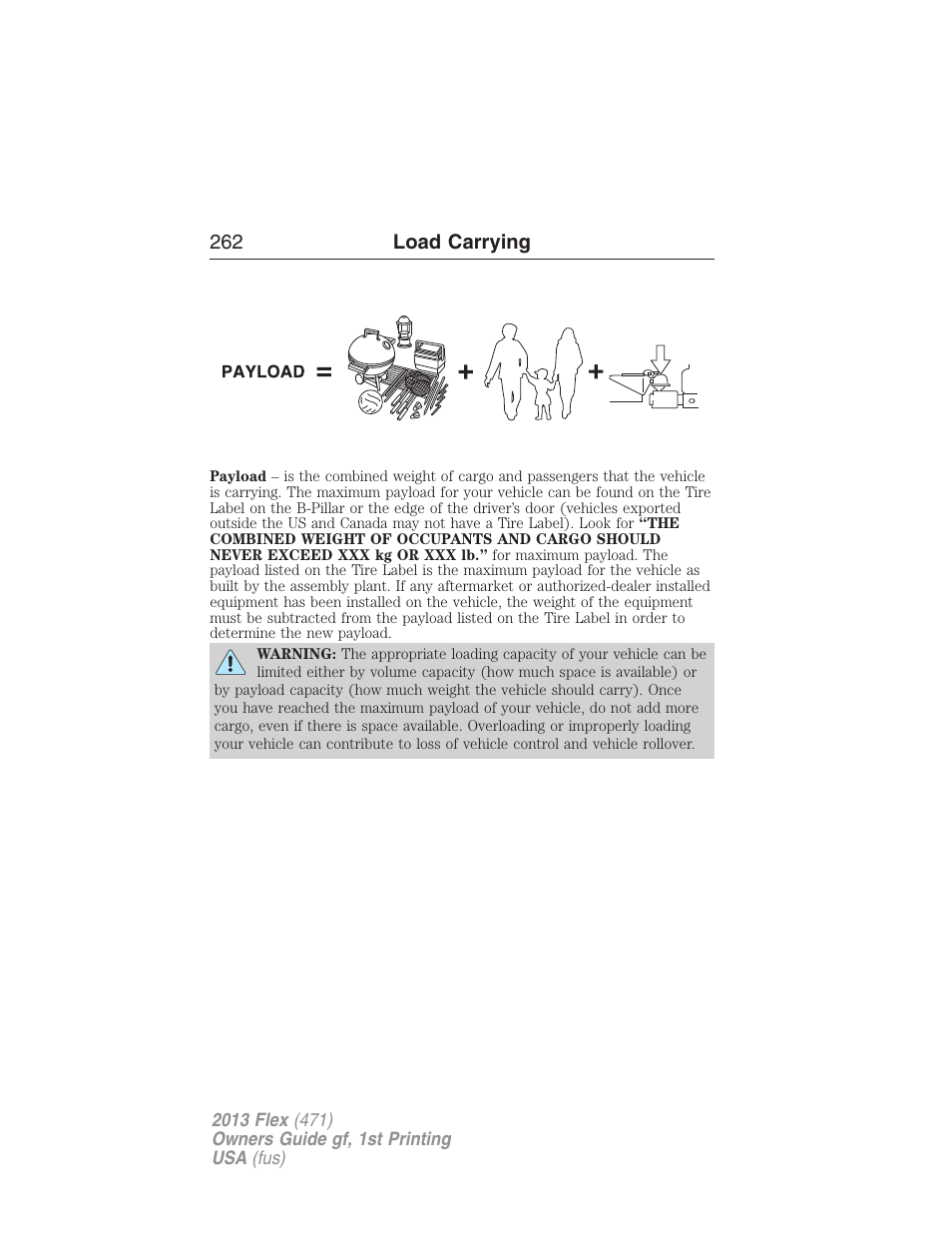 FORD 2013 Flex v.1 User Manual | Page 262 / 558
