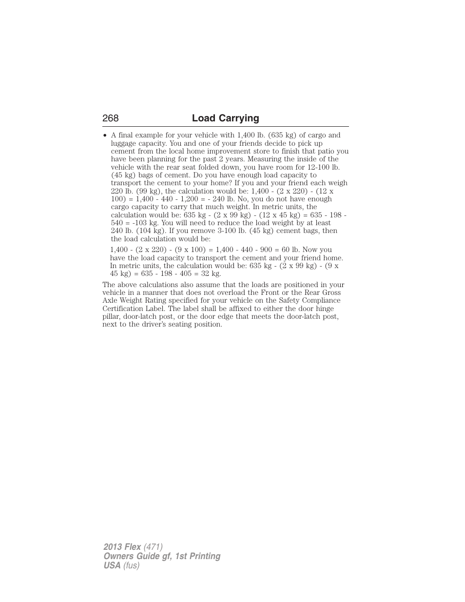 FORD 2013 Flex v.1 User Manual | Page 268 / 558