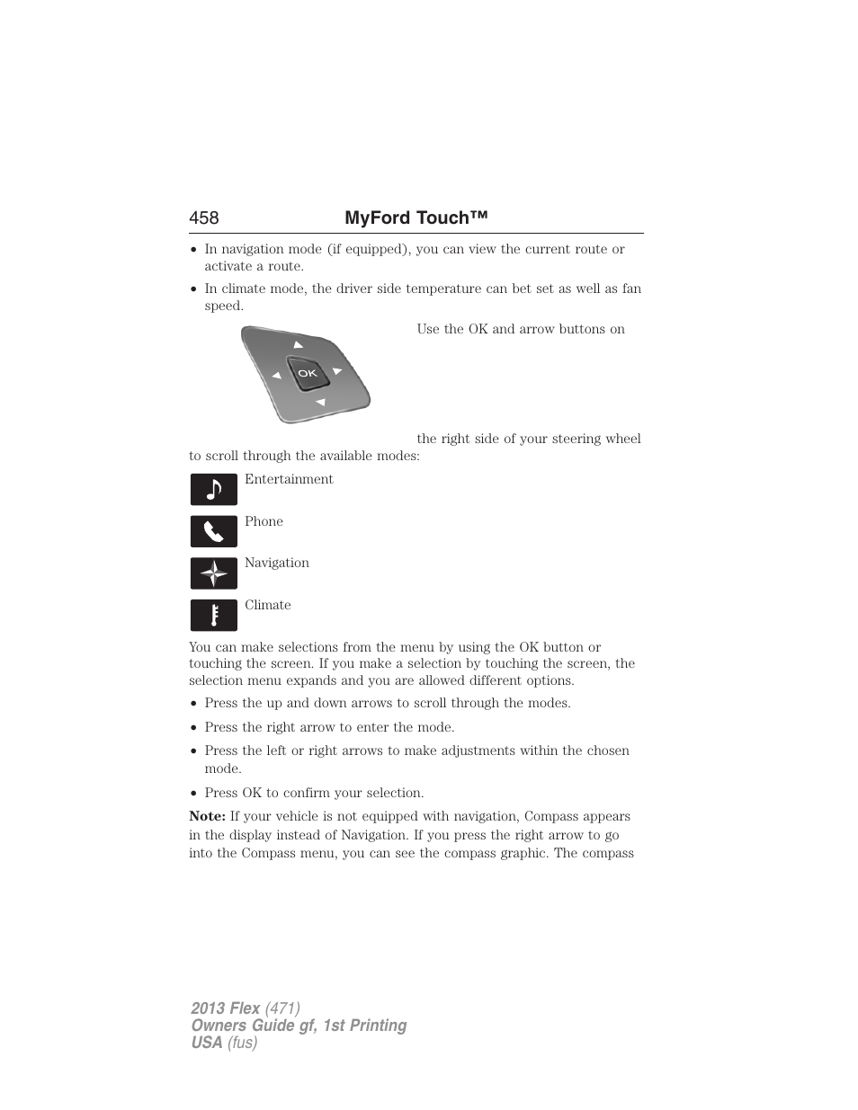 458 myford touch | FORD 2013 Flex v.1 User Manual | Page 458 / 558